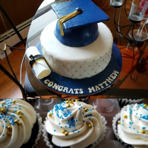 Special Occasion/Custom Cakes Graduation Cake and Cupcakes